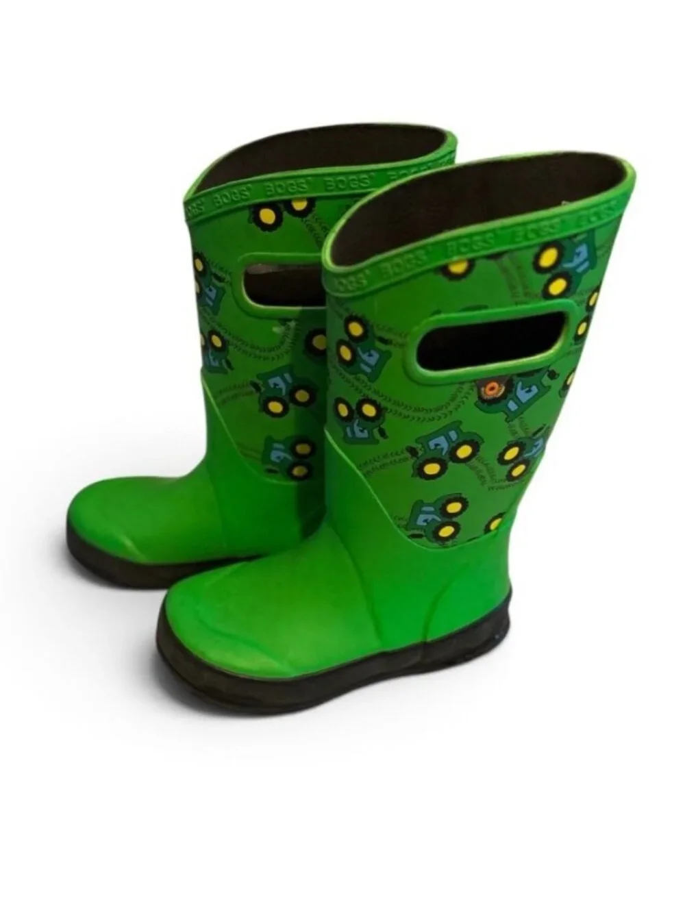 BOGS Children’s Waterproof Tractor Green Rubber Boots Size 11